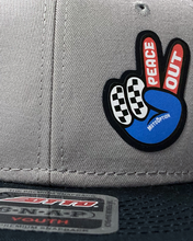 Load image into Gallery viewer, Youth Peace Out Snapback Hat - Gray
