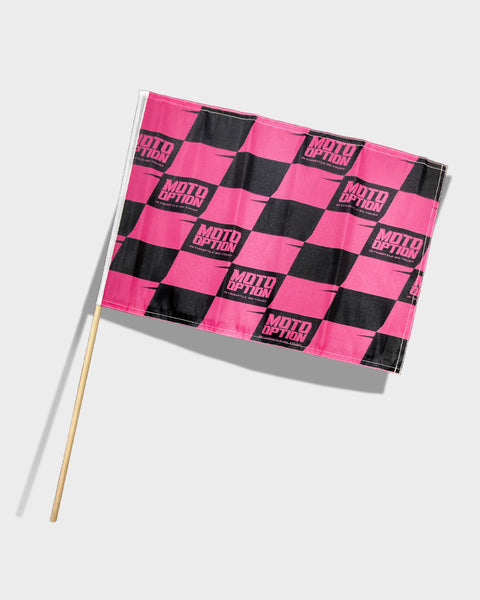 RACE FLAG - PINK CHECKERS