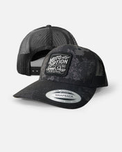 Load image into Gallery viewer, FAST WAY TO FREEDOM TRUCKER HAT - POSEIDON CAMO
