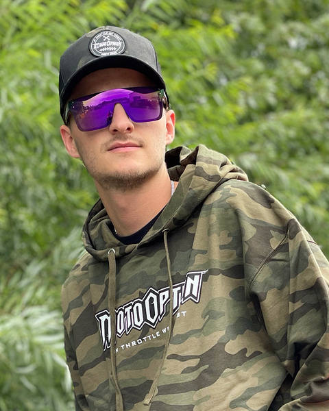 Purple Rimless sunglasses with hidden frame