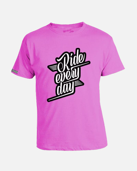 YOUTH RIDE EVERY DAY TEE - PINK