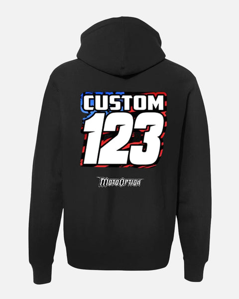 WAVE THE FLAG PERSONALIZED HOODIE