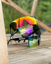Load image into Gallery viewer, Purple Rimless sunglasses with hidden frame
