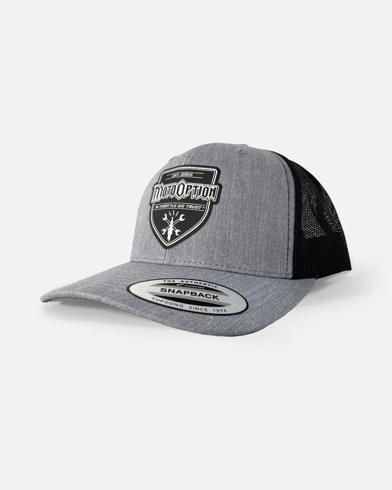 Spark Trucker Hat - Gray and Black