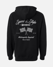 Load image into Gallery viewer, MENS SPEED &amp; STYLE HOODIE - BLACK

