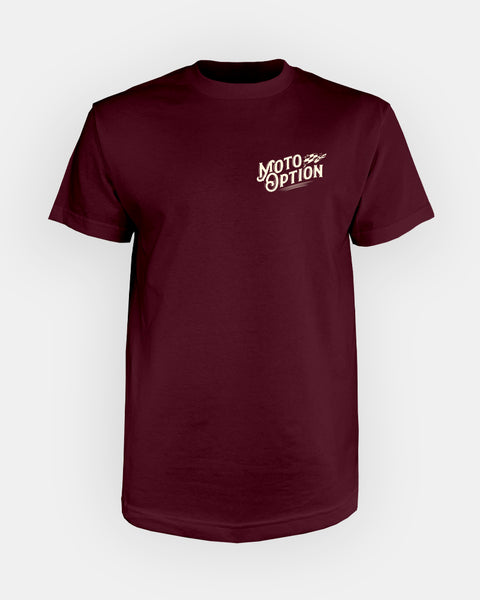 Mens Fast Way to Freedom Tee - Maroon