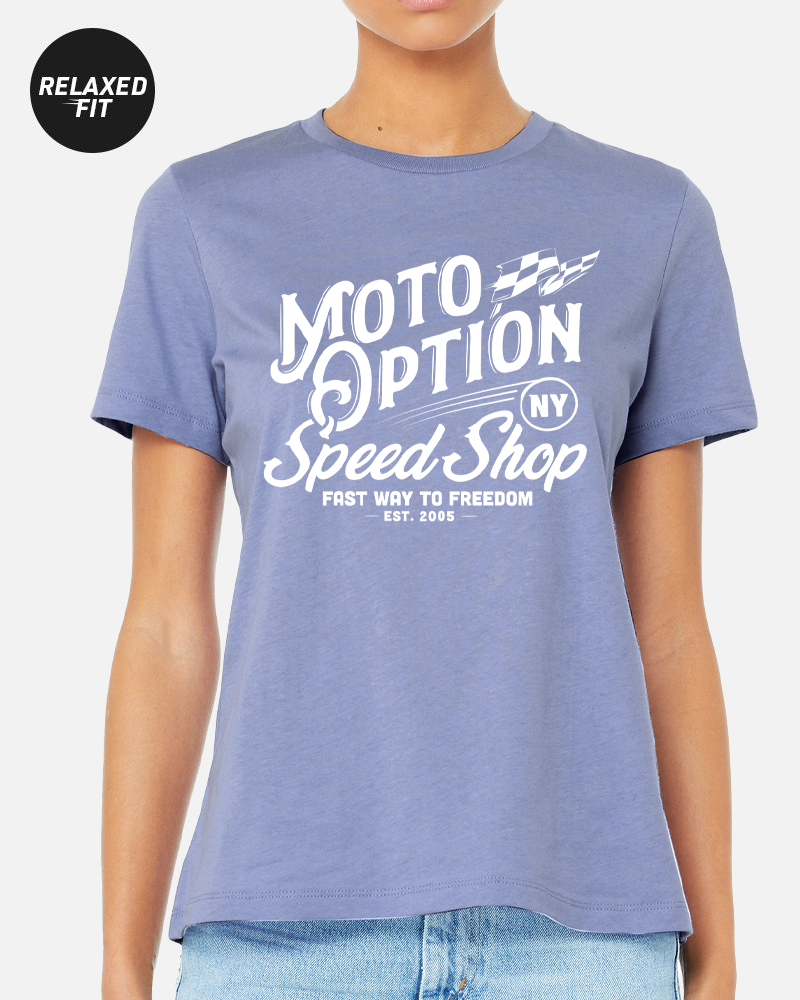 Womens Fast Way to Freedom Tee - Lavender