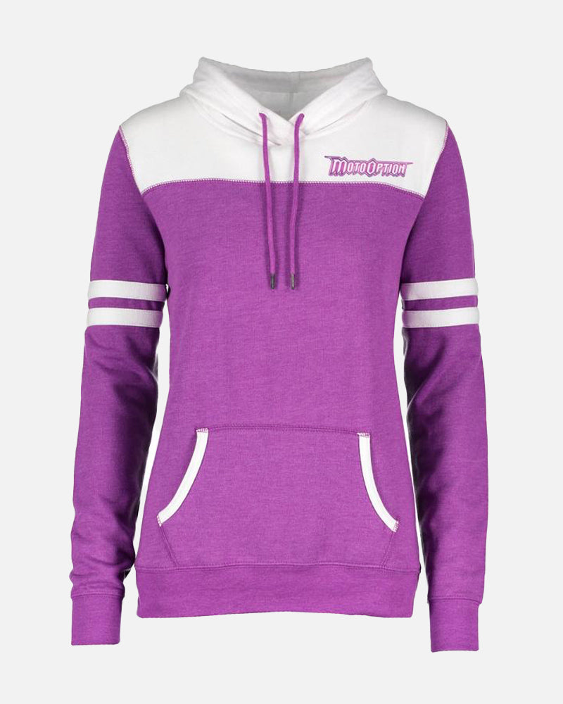 WOMENS VARSITY HOODIE - MAGENTA