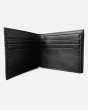 Load image into Gallery viewer, GHOSTED BI-FOLD LEATHER WALLET - BLACK
