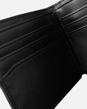 Load image into Gallery viewer, GHOSTED BI-FOLD LEATHER WALLET - BLACK

