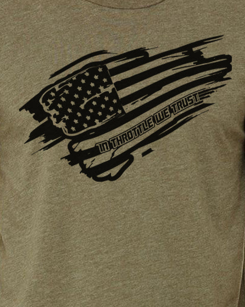 Mens Wave the Flag - Heather Olive