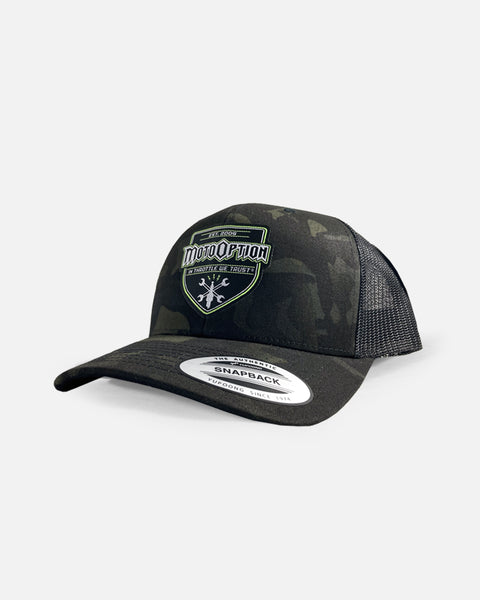 Neon Spark Trucker - Black Camo