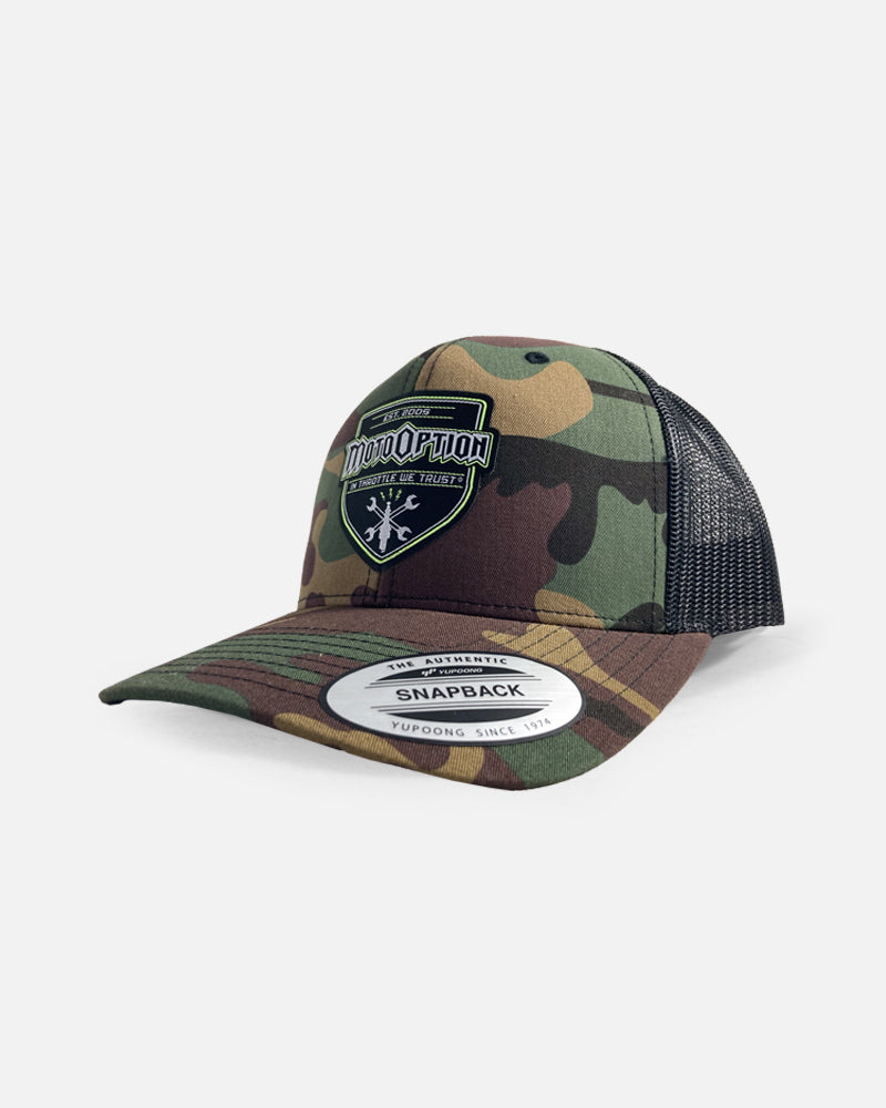 NEON SPARK TRUCKER HAT - CAMO