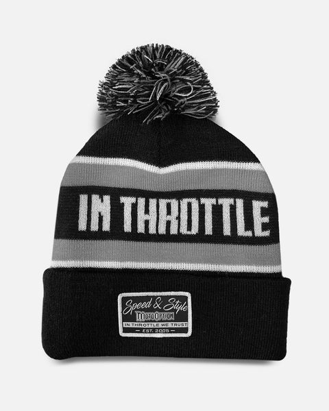 Speed and Style Pom Pom Beanie - Gray