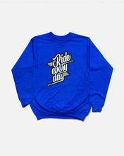 Load image into Gallery viewer, YOUTH RIDE EVERY DAY SWEATSHIRT - BLUE

