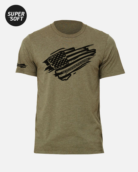 Mens Wave the Flag - Heather Olive