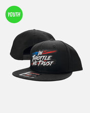 Load image into Gallery viewer, Youth Chaos Snapback Hat - Black
