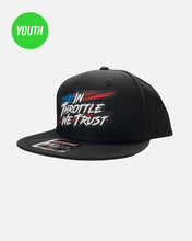 Load image into Gallery viewer, Youth Chaos Snapback Hat - Black
