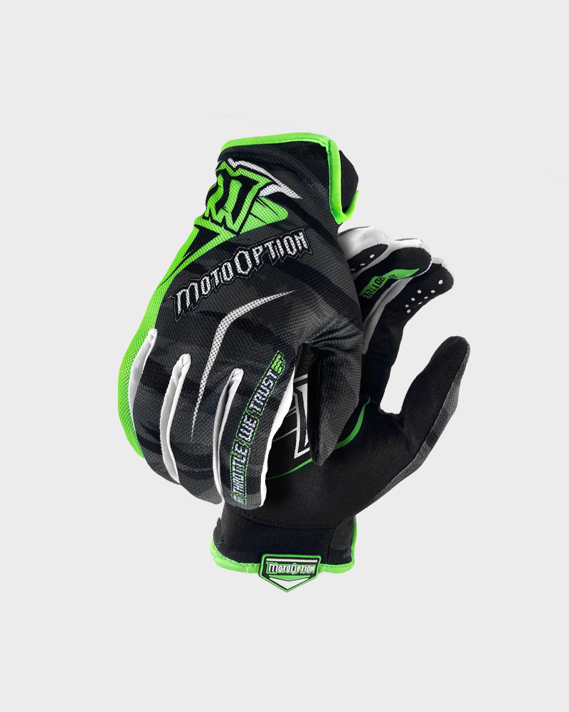 YOUTH S4 RIDING GLOVE - NEON GREEN